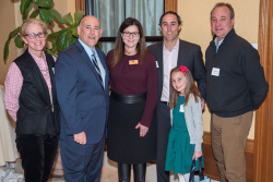 Susan McAleavey Sarlund (from left), EPC executive director; Vic Savanello, EPC president; Marianne Santo, EPC first vice president; Tommy Nunes, Kate Nunes and Doug Classen participated in the March 6 dinner.