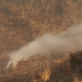 Smoldering debris after Colorado wildfires.