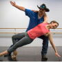 Loren Schultz, DVM, rehearses with Nicole Bell in preparation for the Dancing with Missouri Stars competition.