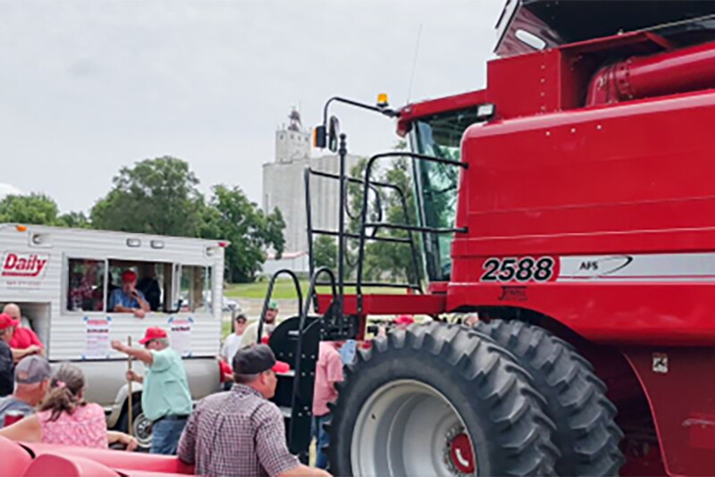This 2008 Case IH 2588 combine with 1,210 seperator hours sold for $147,500 on July 13 in Iowa. 