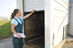 Biosecurity audit of a loadout ramp