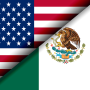 U.S. and Mexico flags