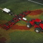 Drone shot of tractor