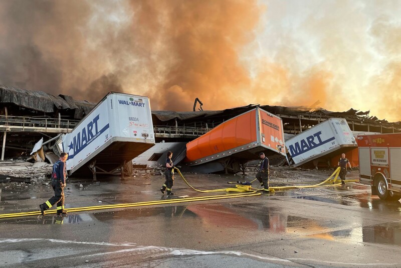 Walmart Plainfield, Ind. fire at fulfillment center