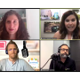 Clockwise from top left: Miriam Wolk, vice president of member services at United Fresh; Denise Junqueiro, senior director of marketing and communications for Mission Produce; Ajit Saxena, public relations and digital marketing manager for Mucci Farms; and Patrick Kelly, host of the Produce Industry Podcast. 