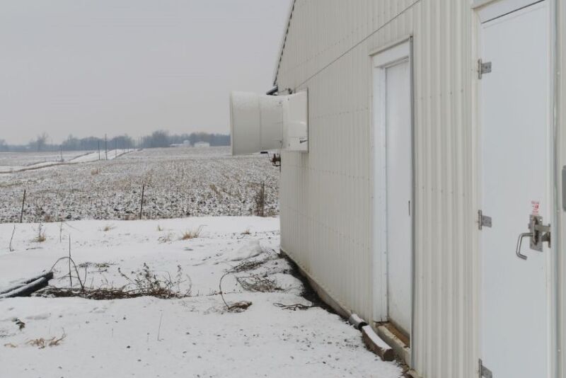 Pig Barn in the Winter