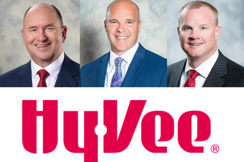 supermarket executives: Randy Edeker (left to right), Aaron Wiese and Jeremy Gosch