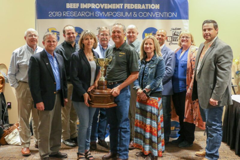 Bruce and Tracey Mershon of Mershon Cattle LLC received the BIF Commercial Producer of the Year Award.