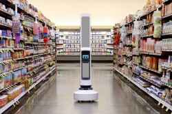 Simbe robot in grocery store