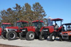 This '95 Case IH 7240 Magnum Mark 50 Edition with 4213 hours sold for a record auction price ($94K) on a April 6 farm sale in Seymour, WI.