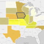 Iowa and Minnesota are leading the pack in corn-planting pace. 
