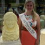 Amy Kyllo, 2019 Princess Kay, with her butter sculpture.