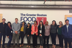 As part of the New England Produce Council's conference in 2018, Career Pathways students visited the Greater Boston Food Bank.