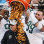 The Ohio Bobcats head coach Frank Solich was doused with french fries after winning the2019 Famous Idaho Potato Bowl. 


