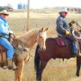 Jared Schott, left, picture with his father, Jim, is equal parts farmer, rancher and tech cowboy.