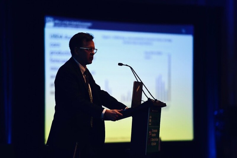 USDA Chief Economist Robert Johansson makes remarks on the 2020 Agricultural Economic and Foreign Trade outlook at the USDA’s Agricultural Outlook Forum “The Innovation Imperative: Shaping the Future of Agriculture in Arlington, VA., on February 20, 2020. USDA photo by Lance Cheung.