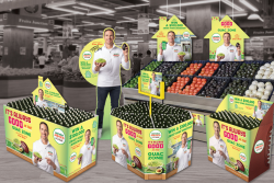 Avocados From Mexico's in-store displays featuring NFL legend Drew Brees.