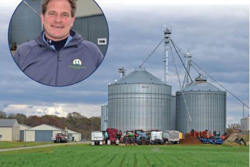 Two hours east of Washington, D.C., fourth-generation farmer Trey Hill showcases his farm, Harborview Farms, to lawmakers and consumers through Bayer’s ForwardFarming program. 