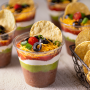 salsa, sour cream, guacamole and chips