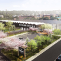 The Gotham Greens greenhouse coming to Providence, R.I., is depicted in a rendering.