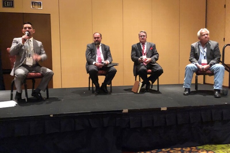 A panel of industry leaders at Texas International Produce Association’s Viva Fresh show said the industry should brace for potential disruptions and consolidation in the wake of those changes. Left to right Dante Galeazzi, president and CEO of the Texas International Produce Association,  Lance Jungmeyer, president of the Fresh Produce Association of the Americas,  Jason Klinowski, agriculture and food law attorney at Wallace Jordan Ratliff & Brandt LLC in Birmingham, Ala.,  and J.O. Alvarez, Jr., president of J.O. Alvarez Inc., Laredo, Texas.