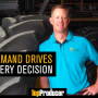 Ron Rabou made a shift from a price taker to a price maker.