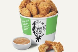 KFC's plant-based nuggets.