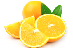 Image of halved and quartered citrus fruit.