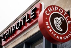 Chipotle operates 2,500 stores.