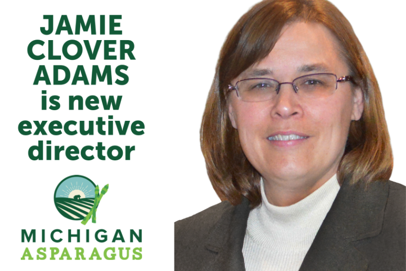 Jamie Clover Adams is the new executive director of the Michigan Asparagus Advisory Board