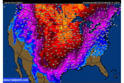 Texas chill map