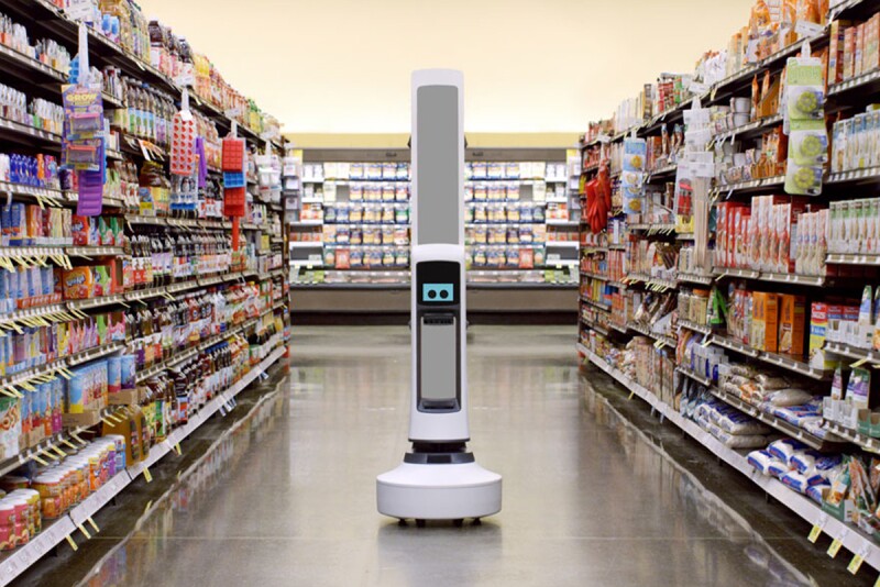 Simbe robot in grocery store