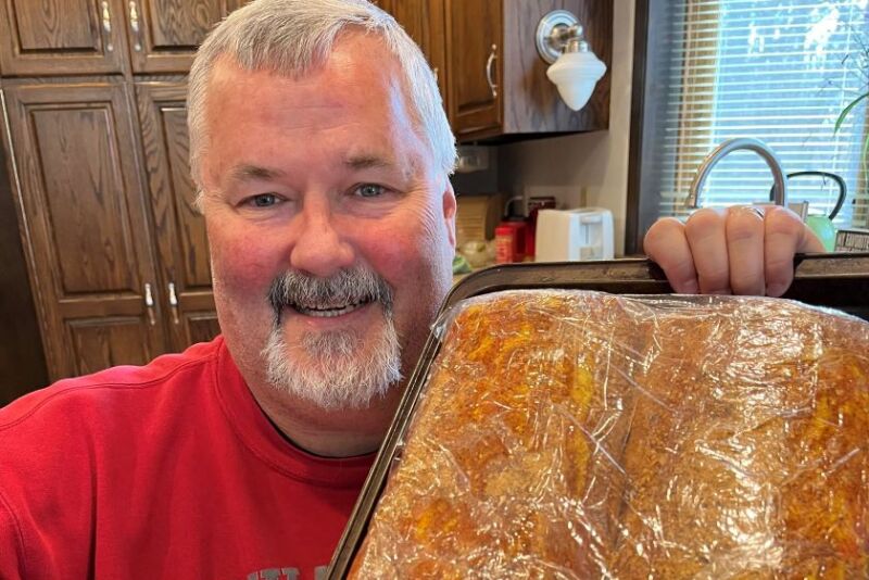 Chip Flory with pork loins
