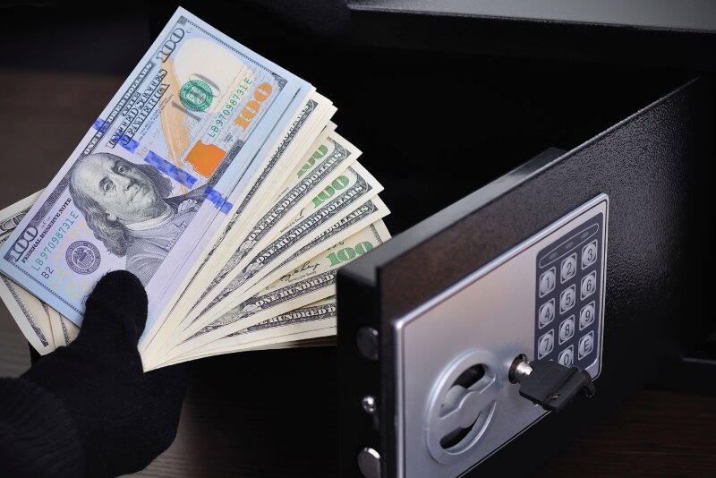 Cash and safe.
