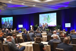 The closing general session began with the Competing Retail Models panel moderated by Margy Eckelkamp, editor of AgPro, and featured panelists Alexander Reichert, co-founder and CEO of AgVend; Dave Thomas, executive vice president of Helena Agri-Enterprises LLC; and John Demerly, CEO of CommoditAg.