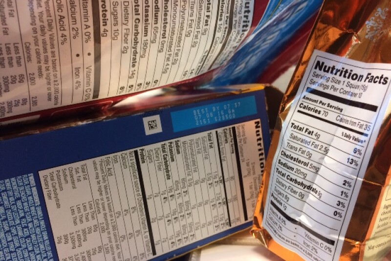 Food labels
