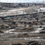 Feedlot in winter