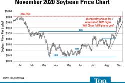 Soybean prices hit the highs for 2020 in mid-September. Selling some production meant profits for most. 