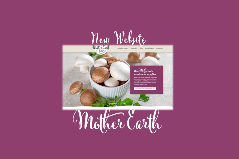 Mother Earth Mushrooms new website