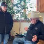 Hunter Shike listening to Steve Gabel of Magnum Feedyard