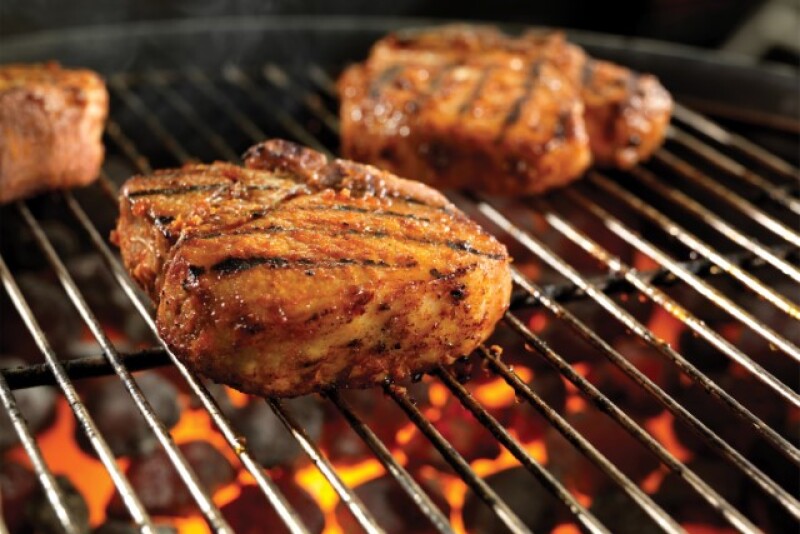 Pork Chops on Grill
