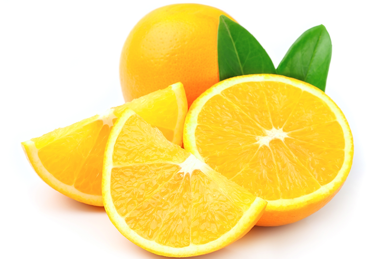 Image of halved and quartered citrus fruit.