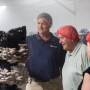 Pete Gray (from left), grower manager at Phillips Mushroom Farms, Kennett Square, Pa., takes Agriculture Secretary Sonny Perdue and U.S. Rep. Chrissy Houlahan (D-Pa.), on a tour of the companies facilities on May 30. 

