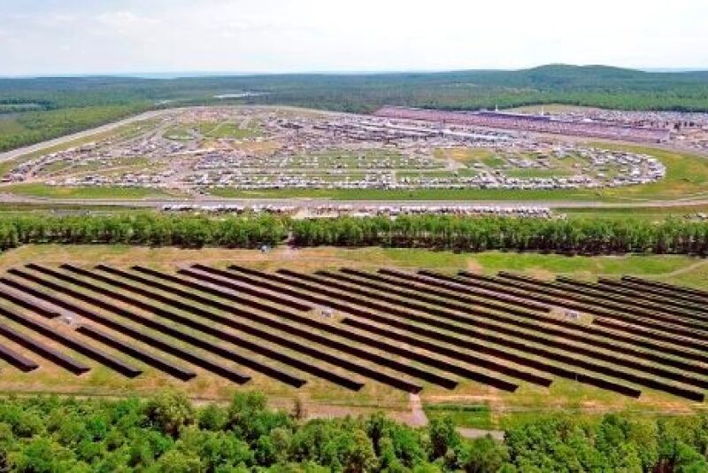 Solar panels at Pocono Raceway