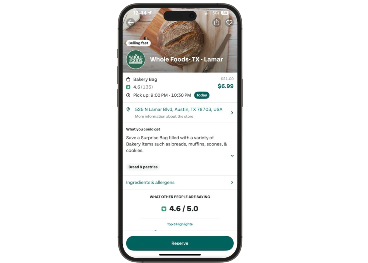 Whole Foods App UI