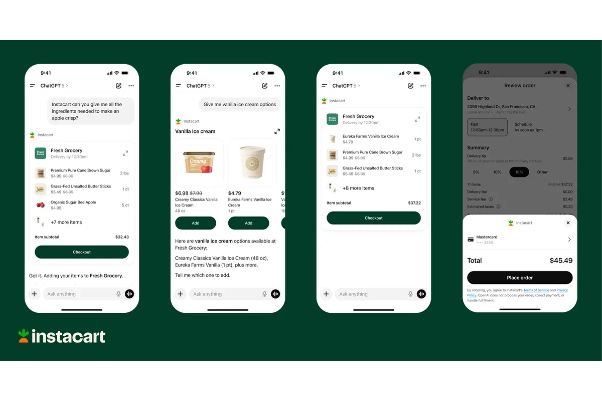 Instacart App Now Live in ChatGPT, Enabling Direct Shopping - Produce Market Guide